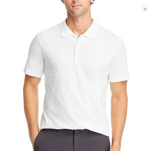 THEORY Men’s White Basic 100% Cotton Polo